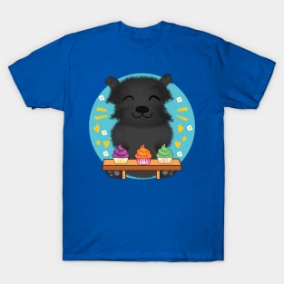 Affenpinscher eating cupcakes, Cute Affenpinscher, affenpinscher breed, i love my affenpinscher, funny affenpinscher, affenpinscher puppy, cute pets, Monkey Terrier, Baking Lover, cute animal friendly T-Shirt